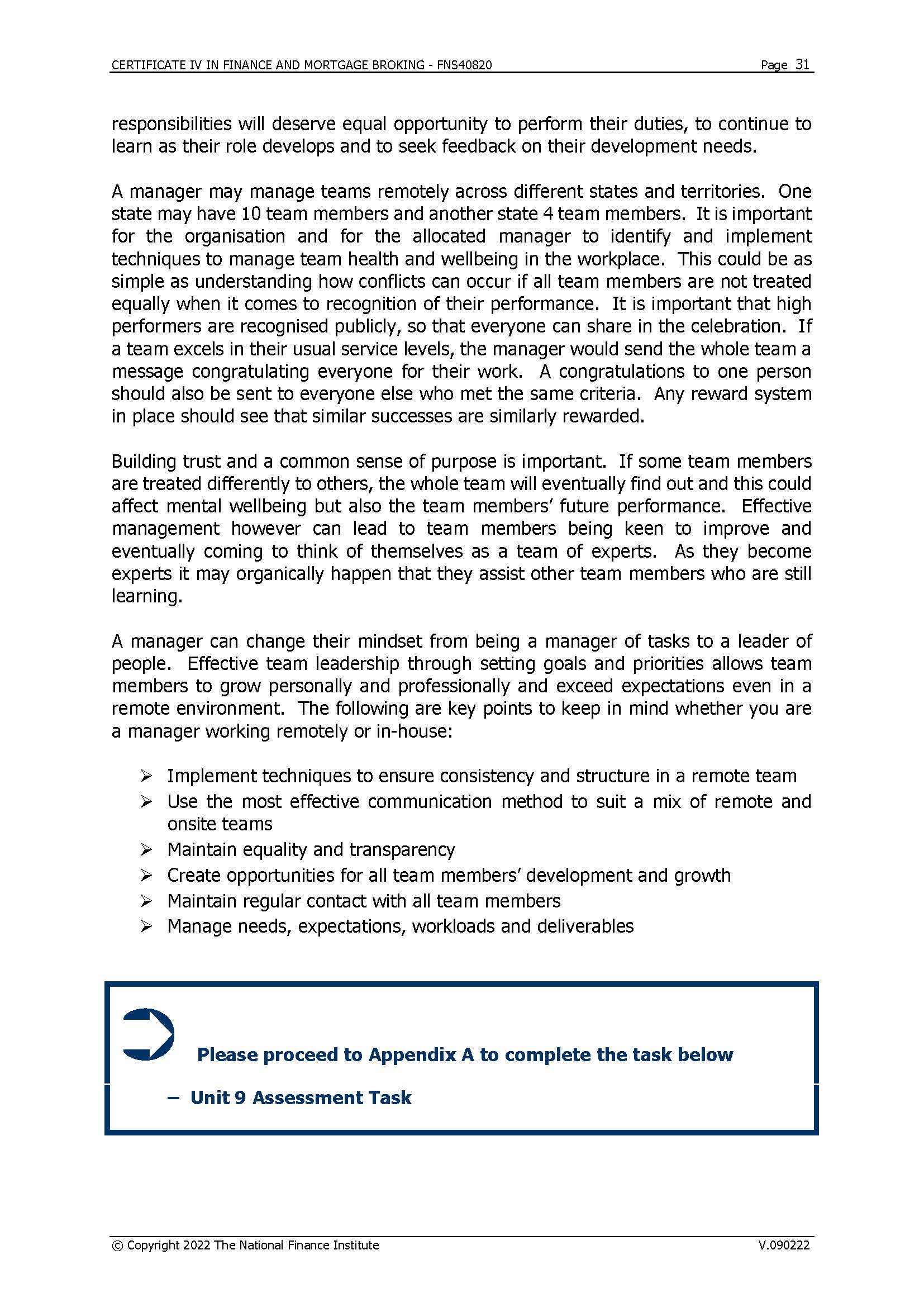 CERTIFICATE IV IN FINANCE AND MORTGAGE BROKING -