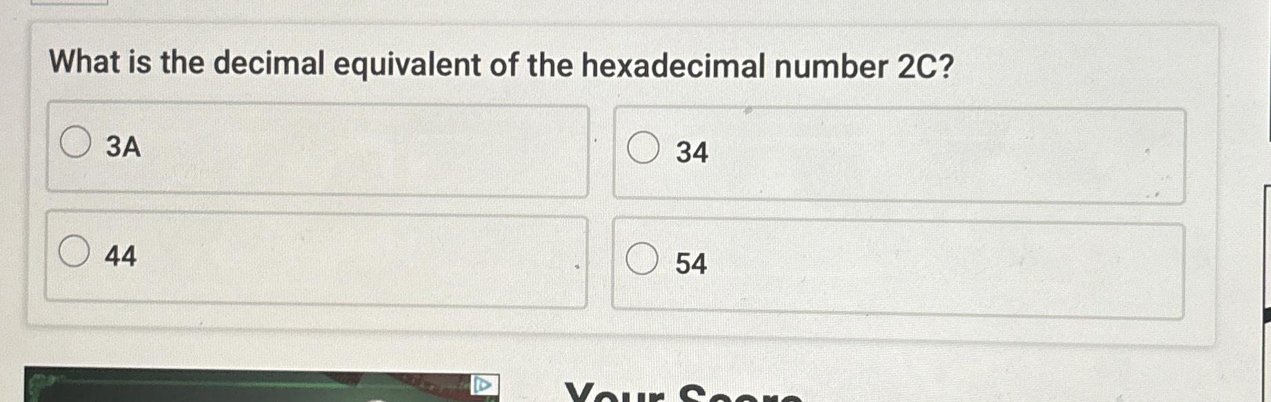 What is the decimal equivalent of the hexadecimal