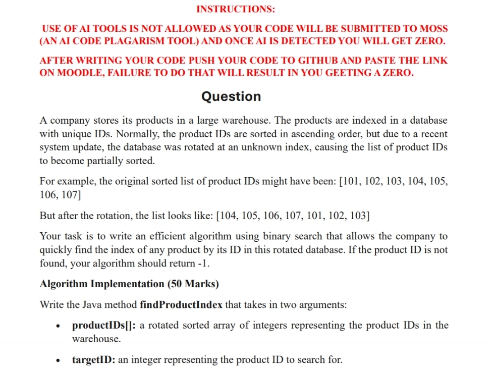 INSTRUCTIONS: USE OF AI TOOLS IS NOT ALLOWED AS