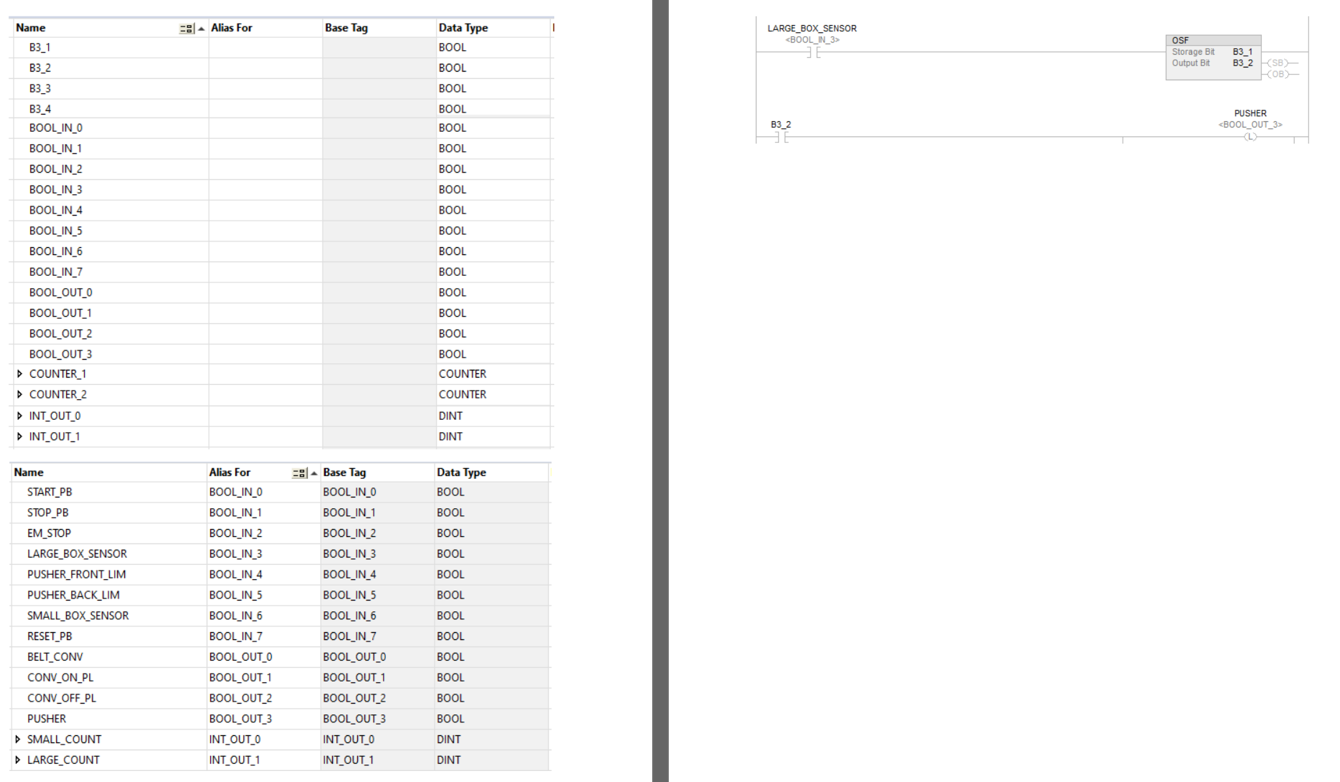 Create a flow chart for the factory I / O model