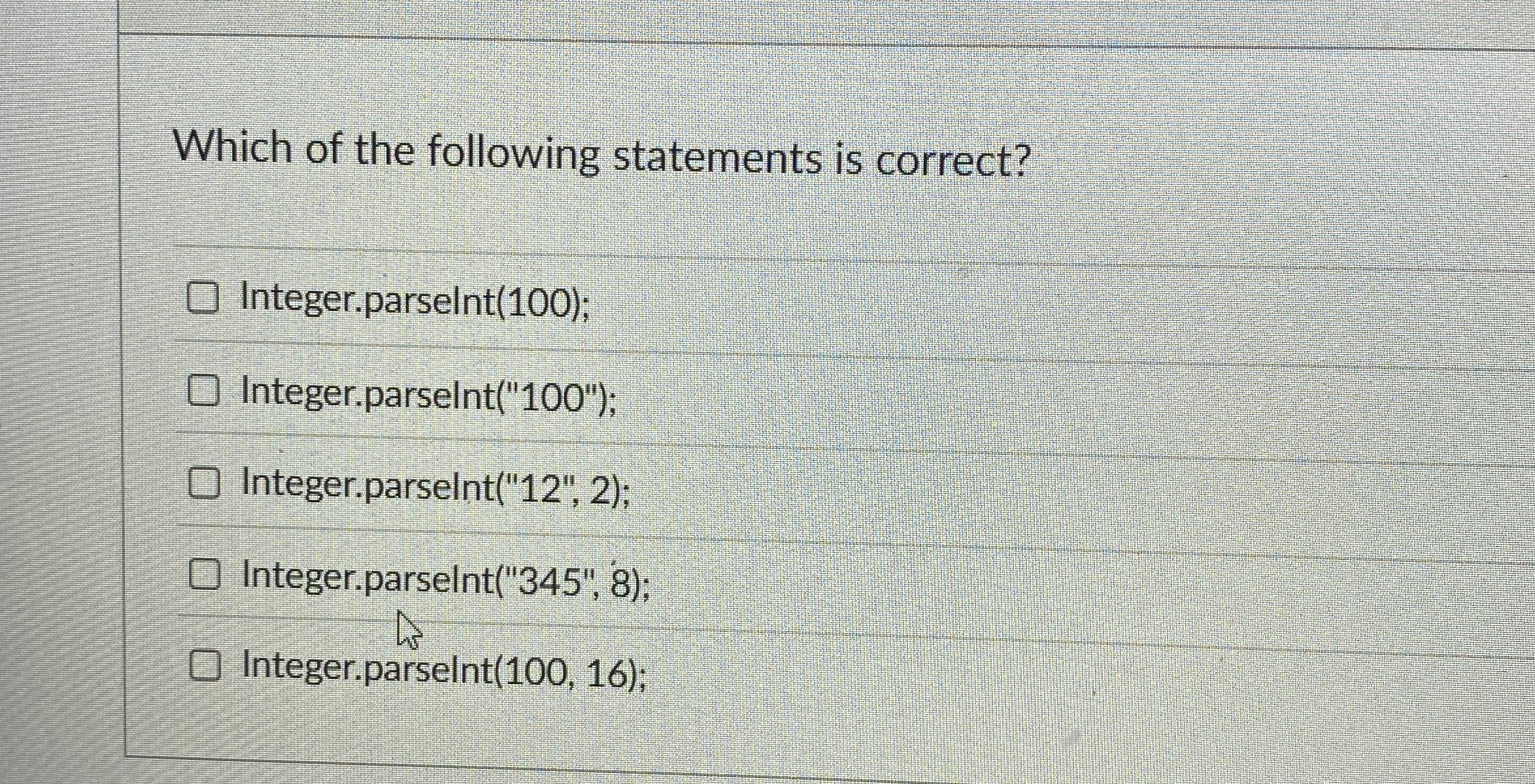 Which of the following statements is correct?
