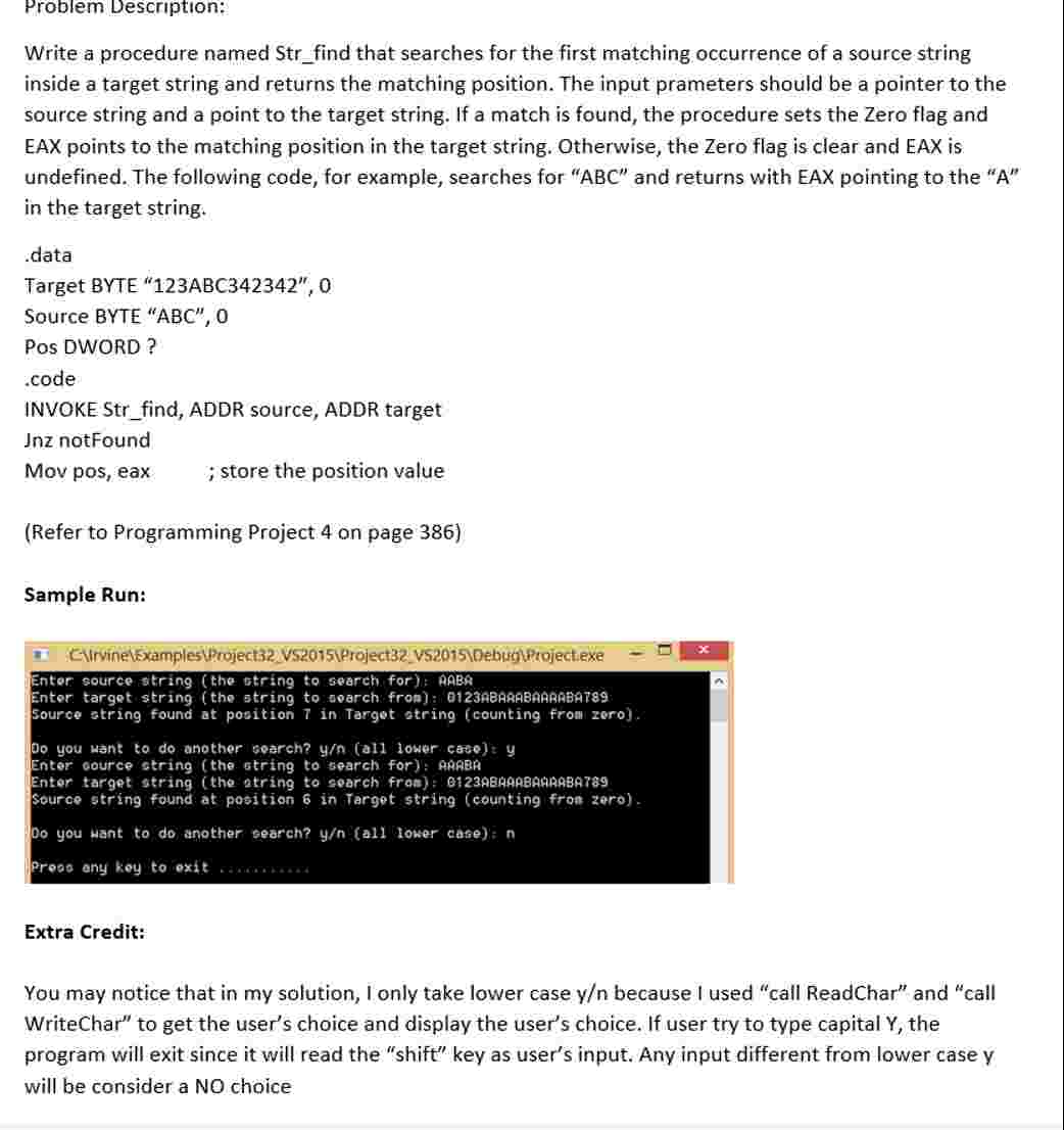 Problem Description: Write a procedure named Str