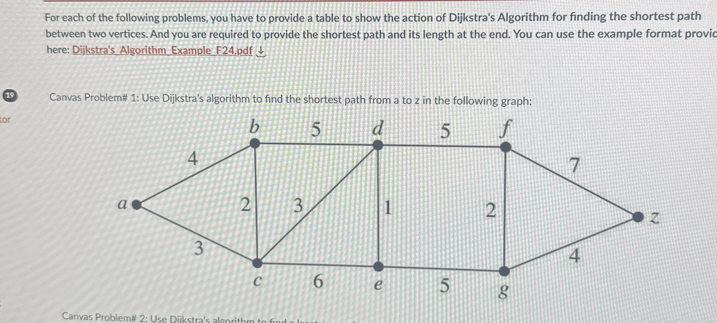 For each of the following problems, you have to