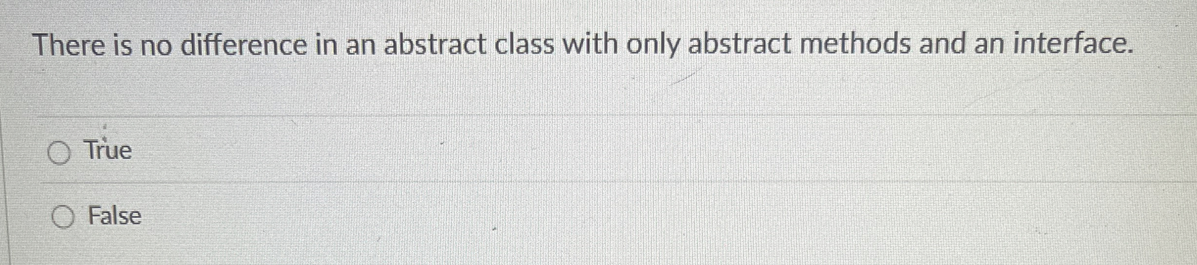 There is no difference in an abstract class with