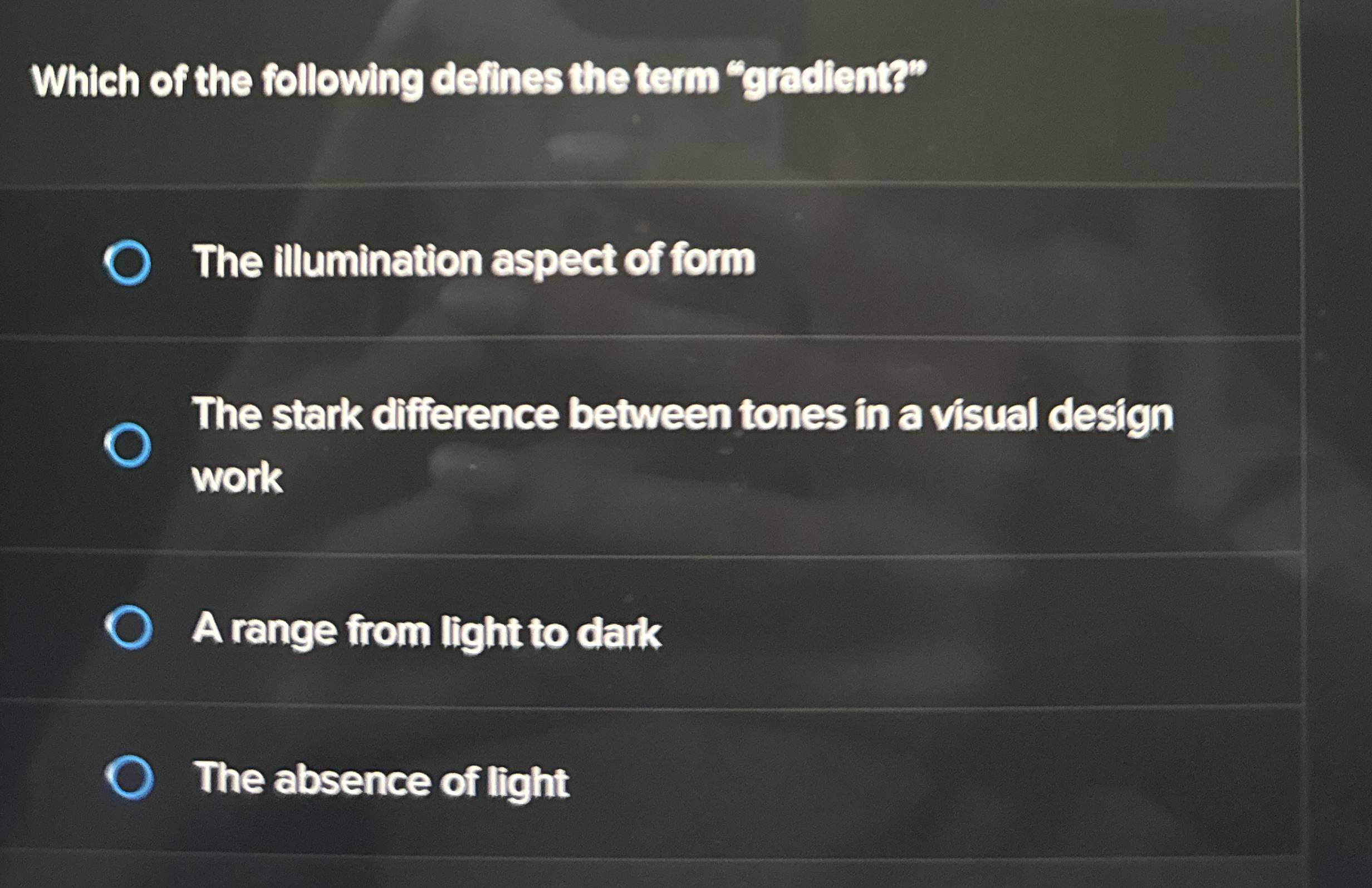 Which of the following defines the term