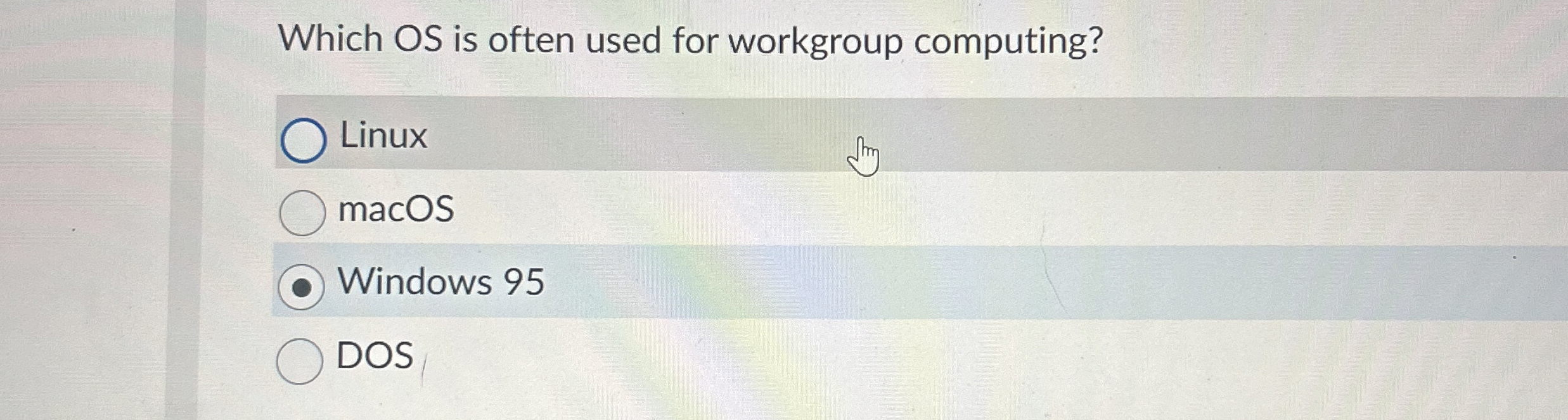 Which OS is often used for workgroup computing?
