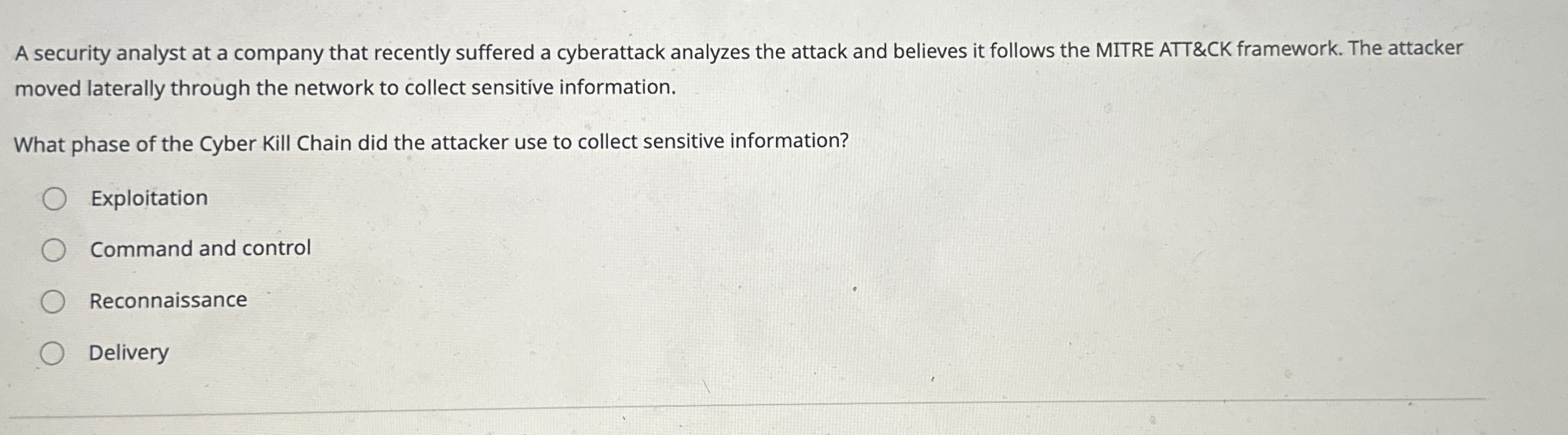 A security analyst at a company that recently