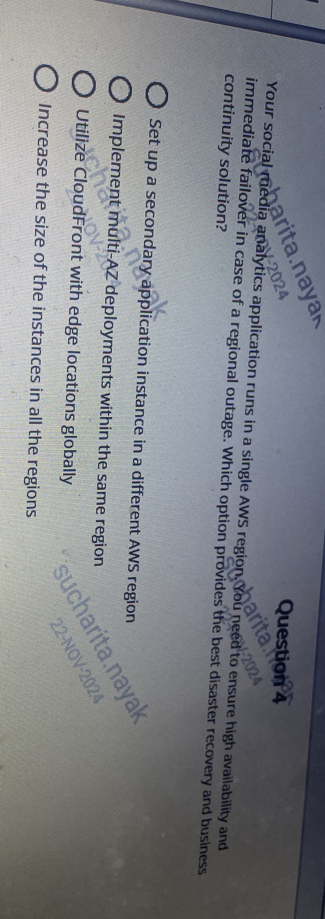 Your social renedia analytics application runs in