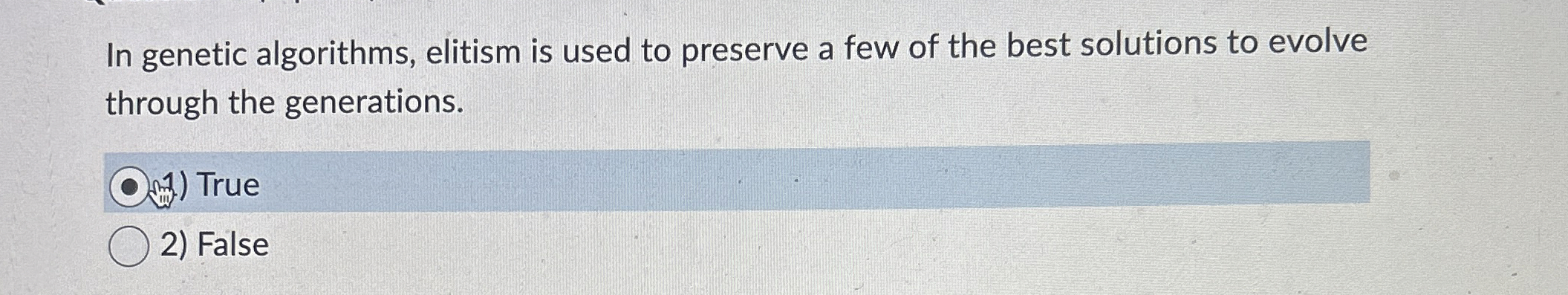 In genetic algorithms, elitism is used to