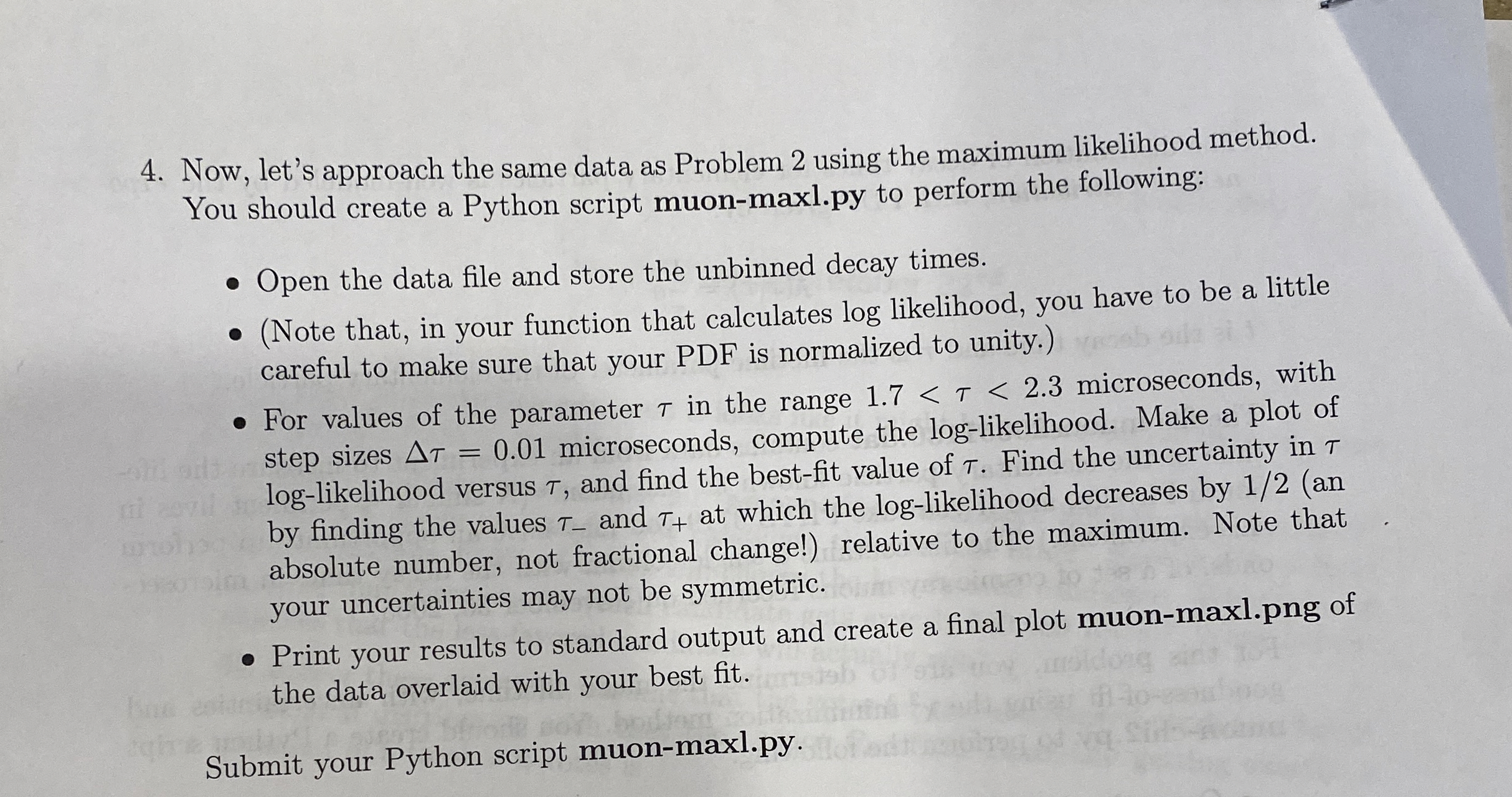 Now, let's approach the same data as Problem 2