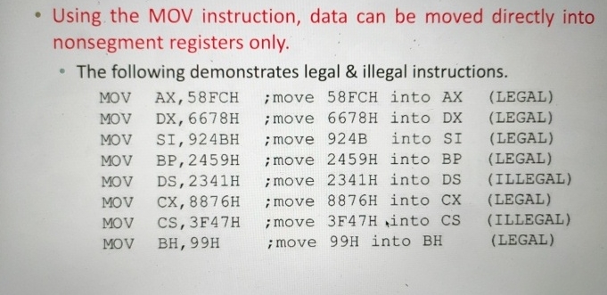 please explain to me why some instructions legal