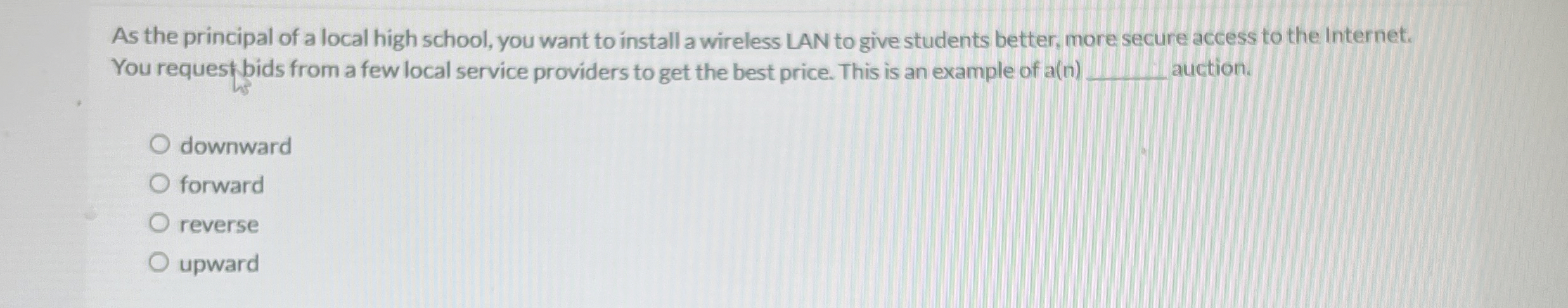 As the principal of a local high school, you want