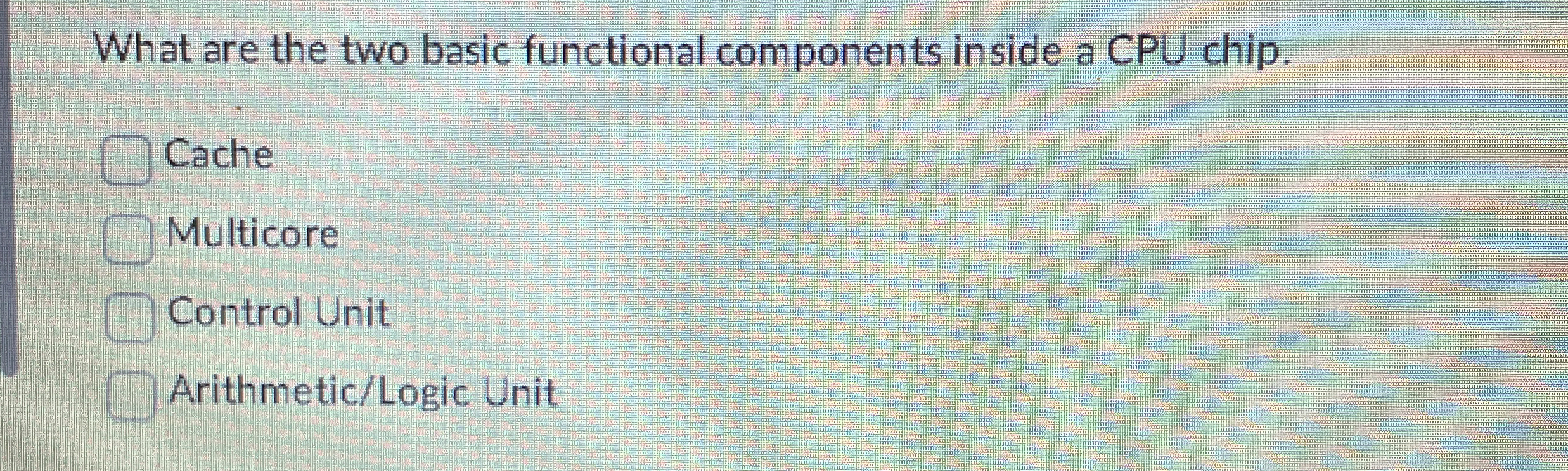 What are the two basic functional components