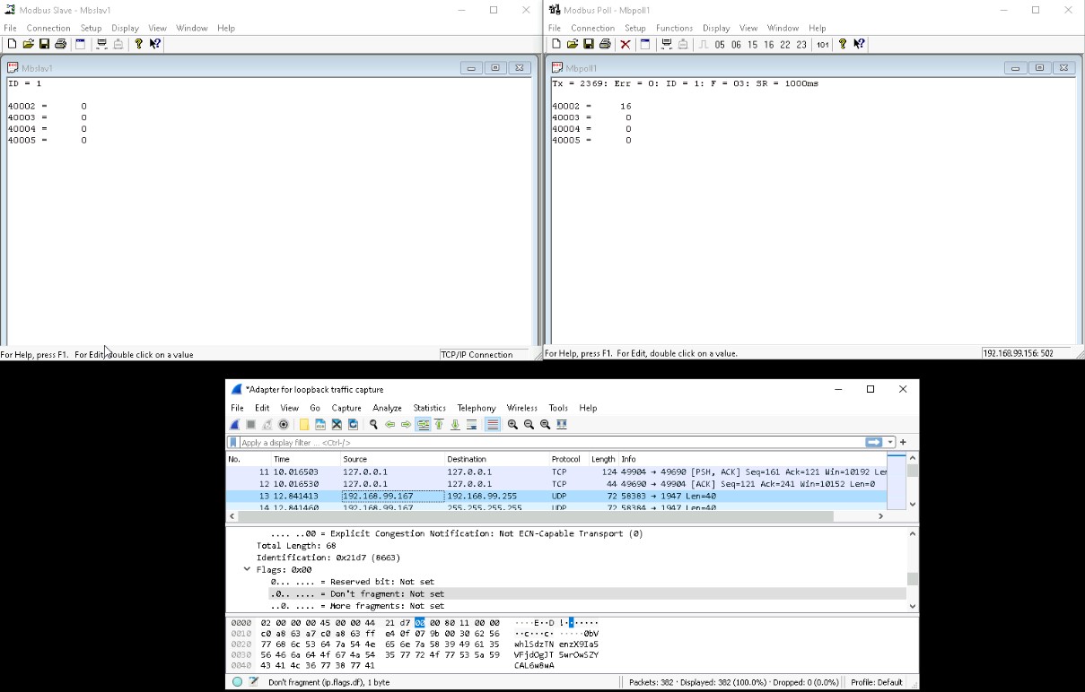 This can be achieved by running MBPoll on a