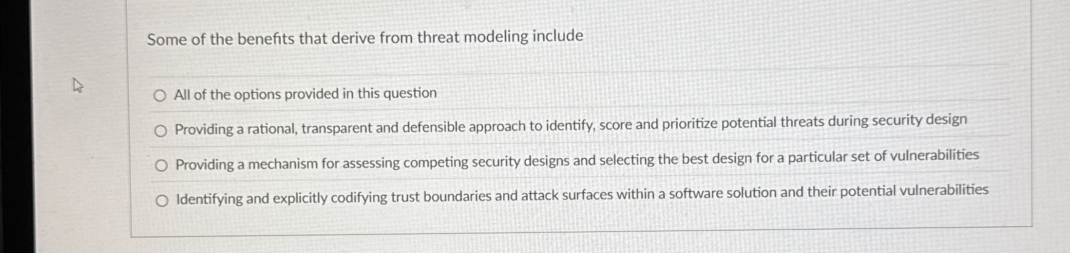 Some of the benefits that derive from threat