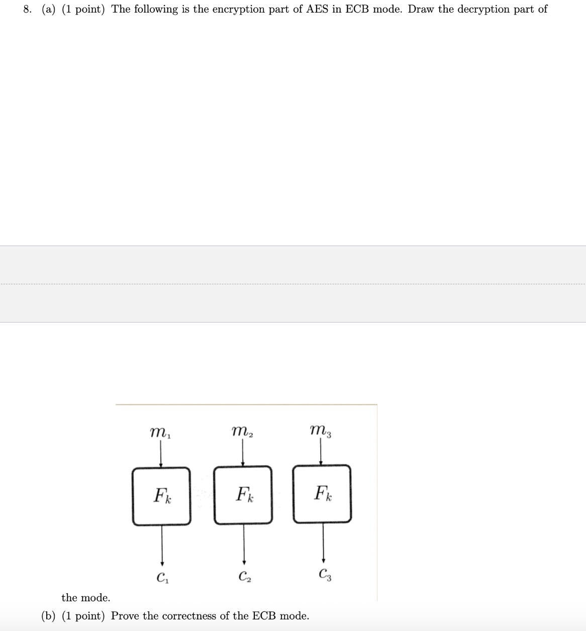 8 . ( a ) ( 1 point ) The following is the