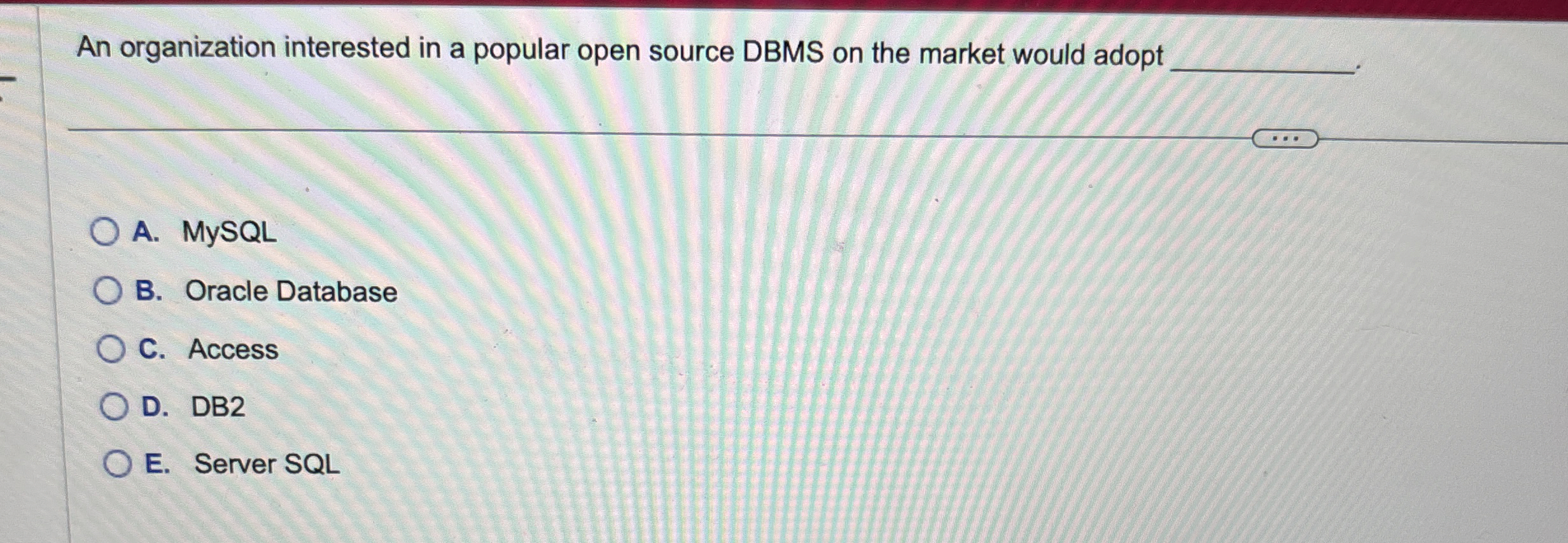 An organization interested in a popular open