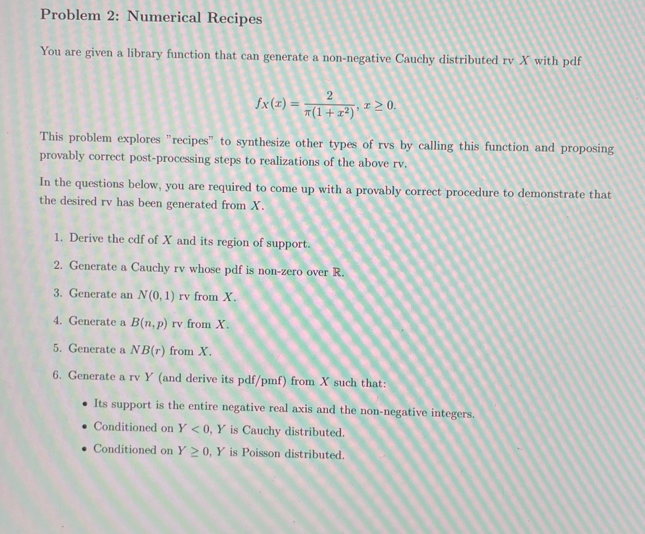 Problem 2 : Numerical Recipes You are given a