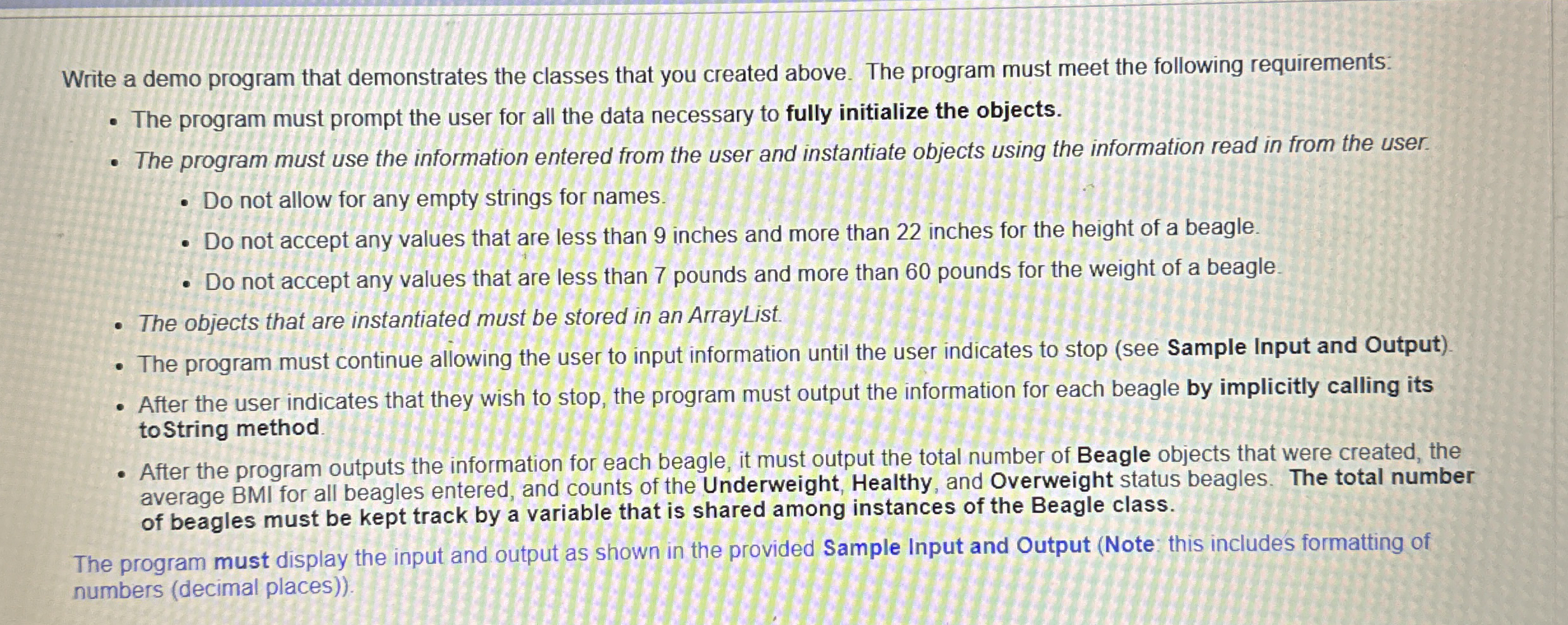 Program Description As responsible pet owners, we