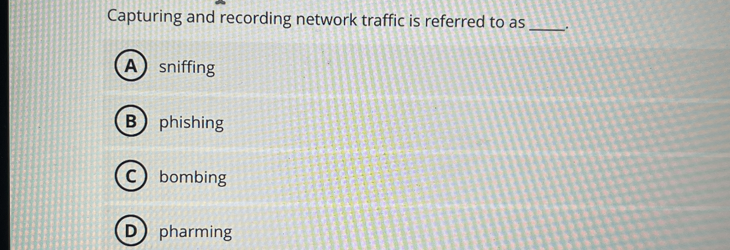Capturing and recording network traffic is