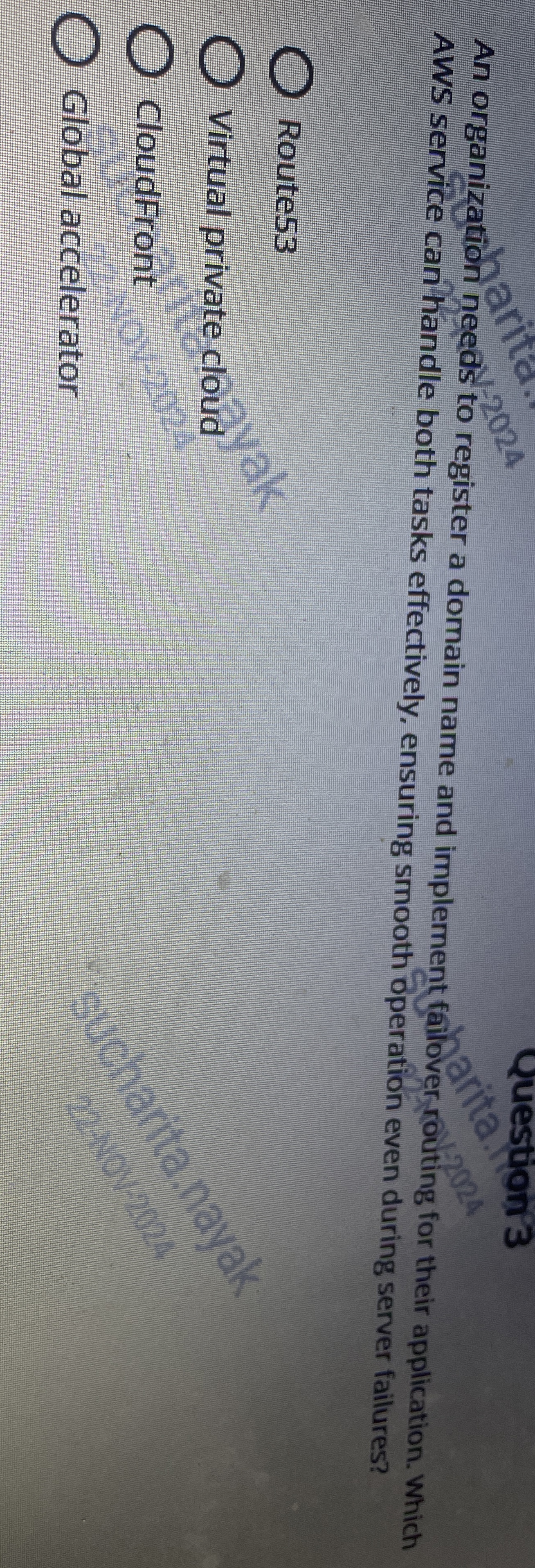 An organization needs to register a domain name