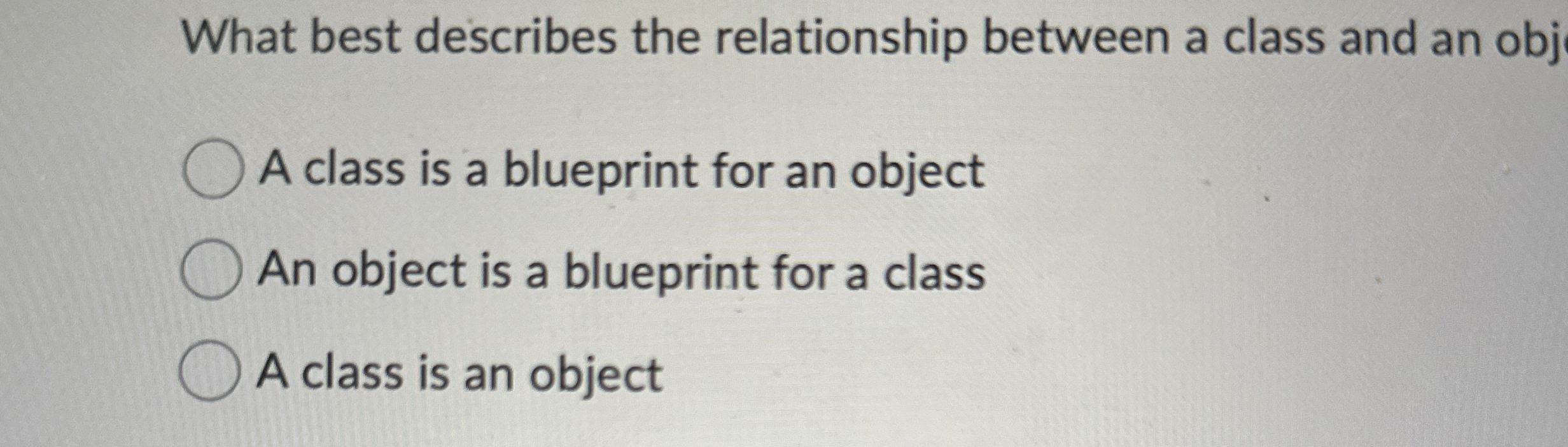 What best describes the relationship between a