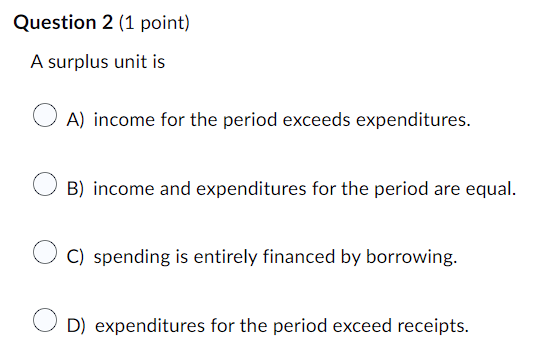 Question 1 {1 point] You are asked to choose