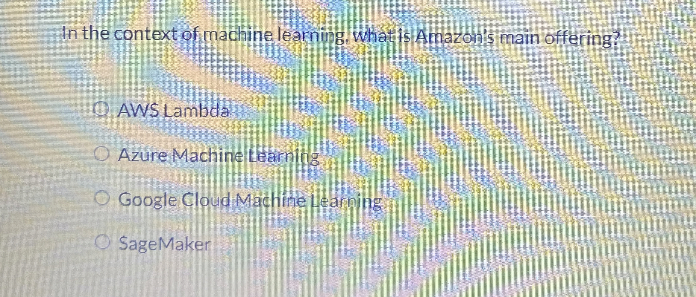 In the context of machine learning, what is