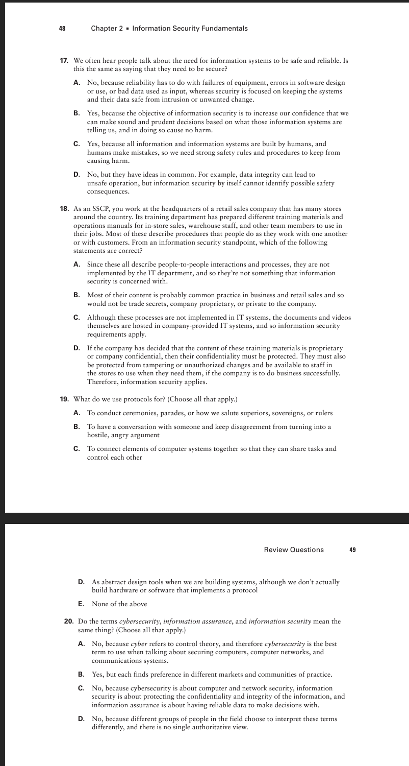 1 7 . We often hear people talk about the need