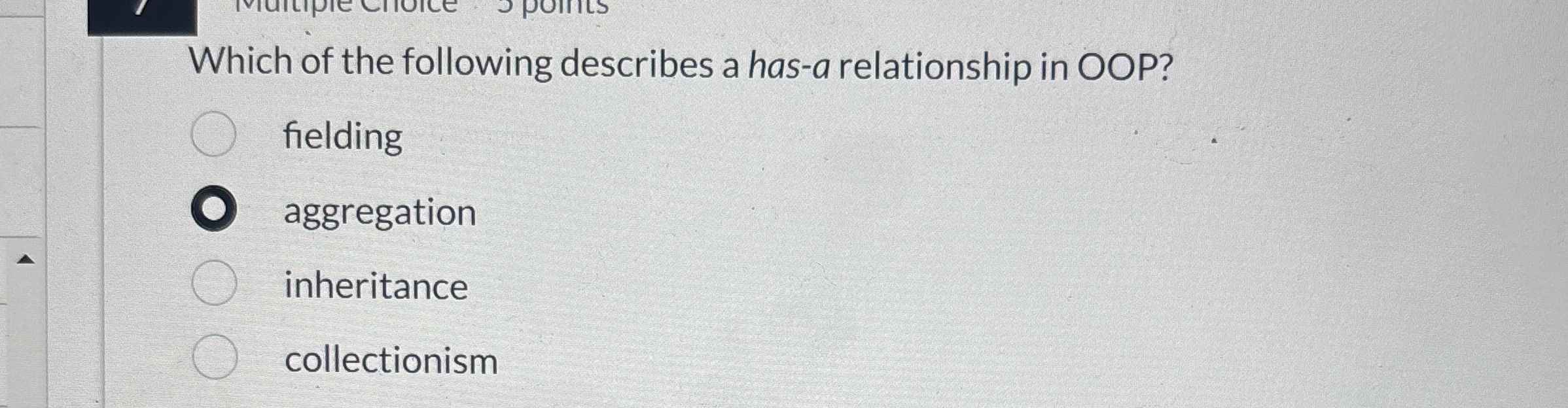 Which of the following describes a has - a