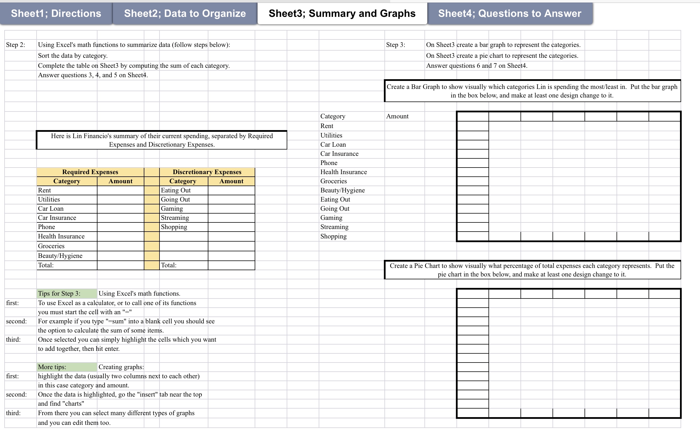 Hi, I need help with this excel project. Sheet1;