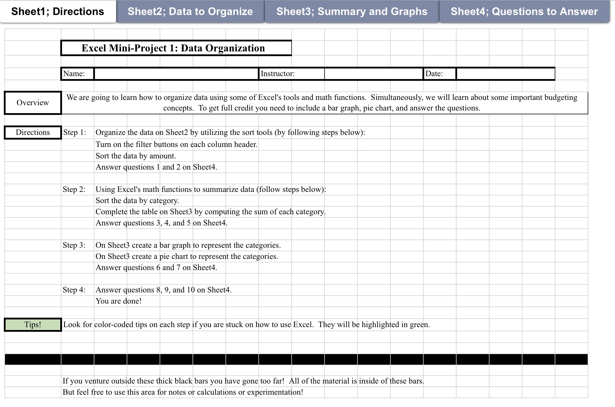 Hi, I need help with this excel project. Sheet1;