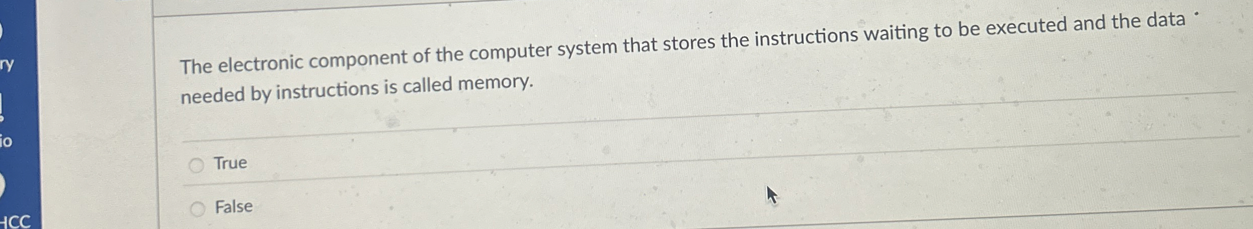 The electronic component of the computer system