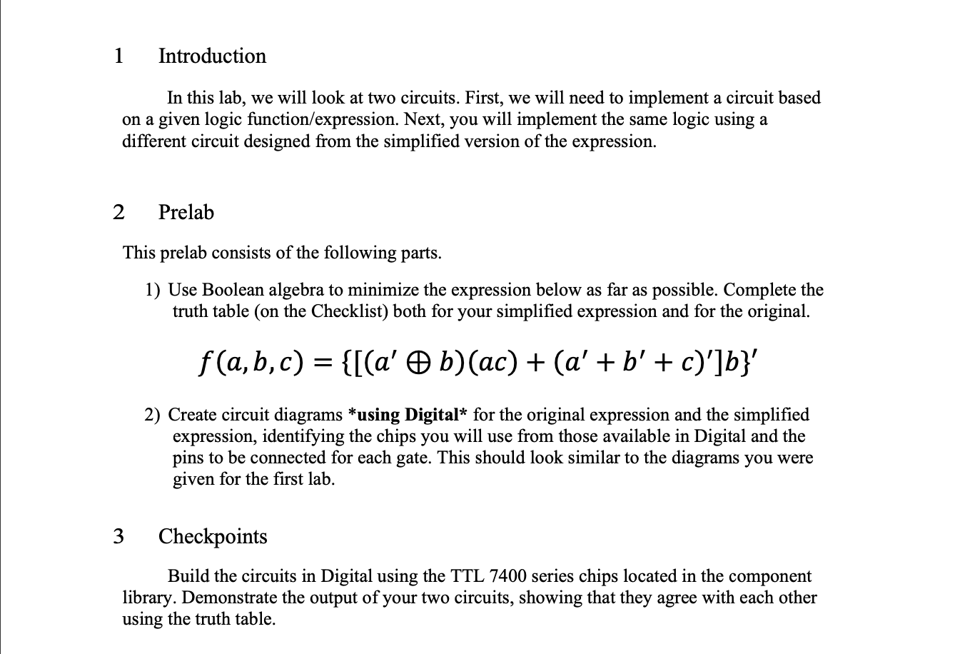 1 Introduction In this lab, we will look at two