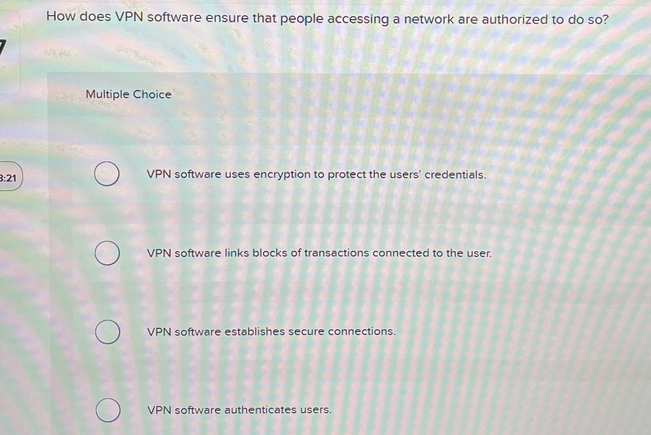 How does VPN software ensure that people