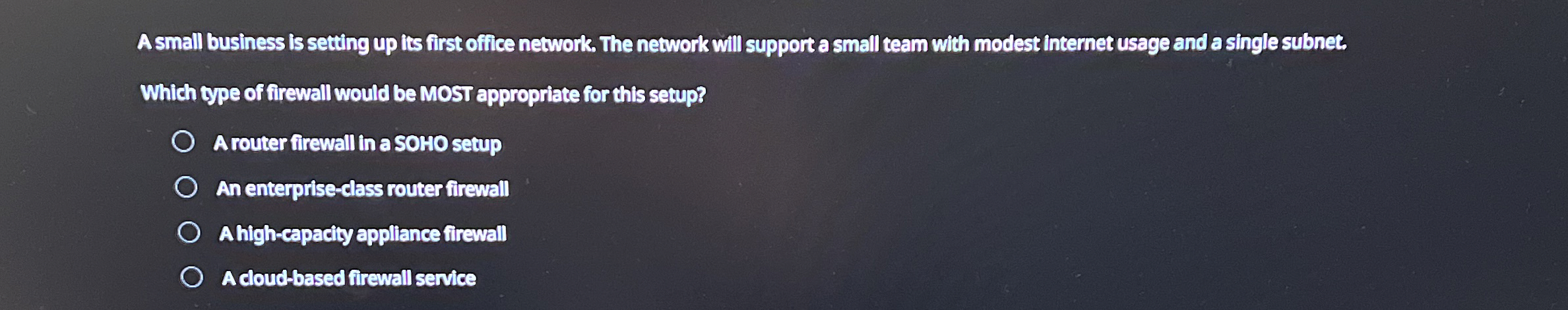 A small business is setting up its first office