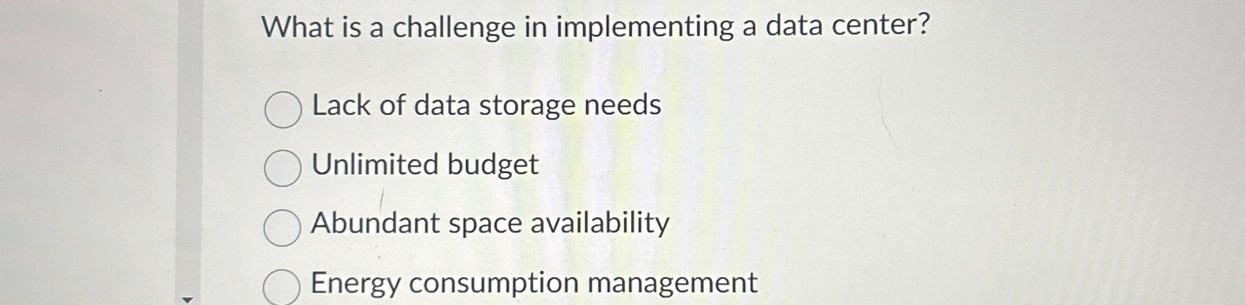 What is a challenge in implementing a data