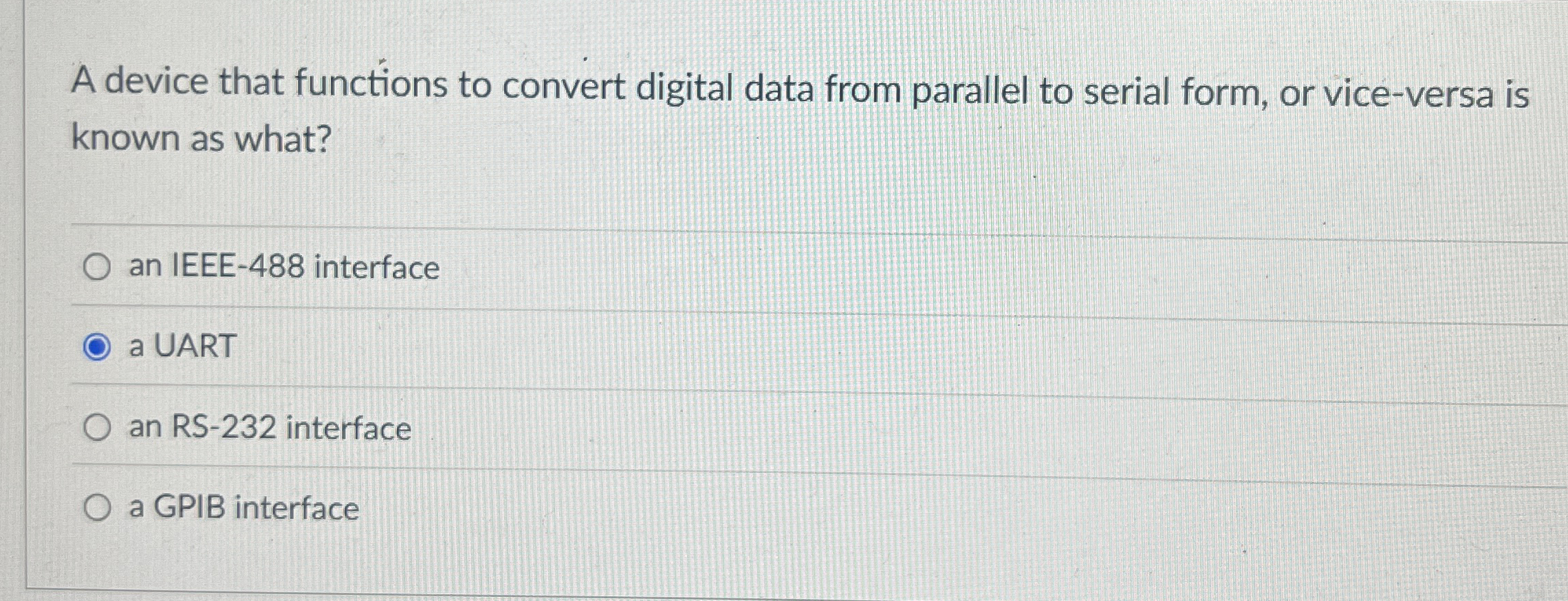 A device that functions to convert digital data