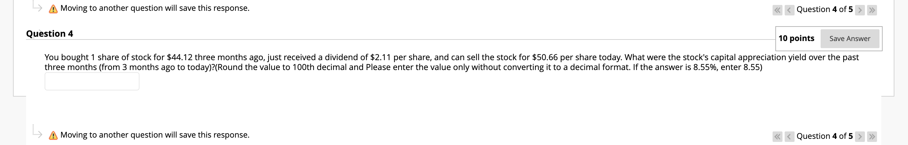 /L\\ Moving to another question will save this