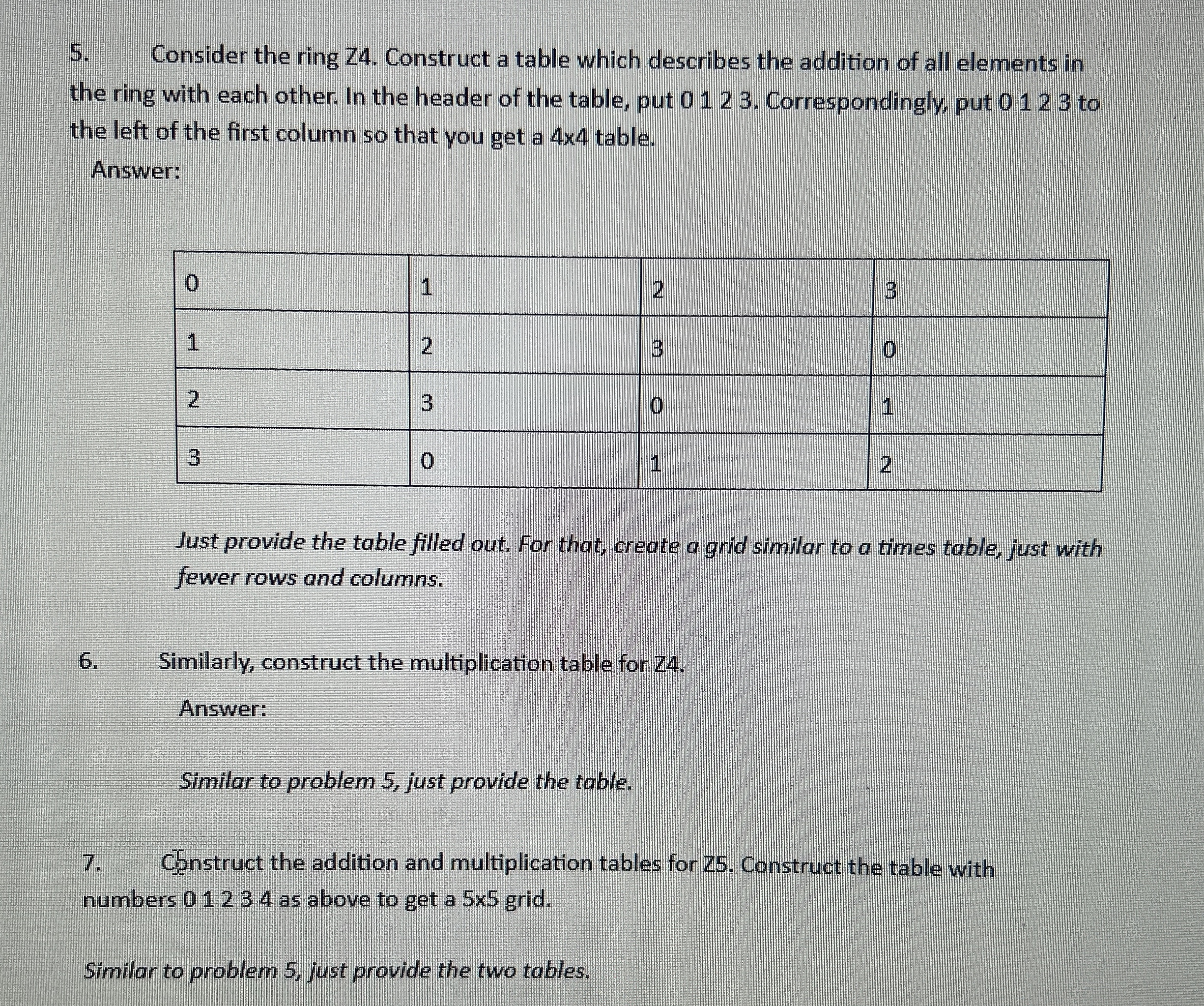 Check my abswer for number 5 if its correct and