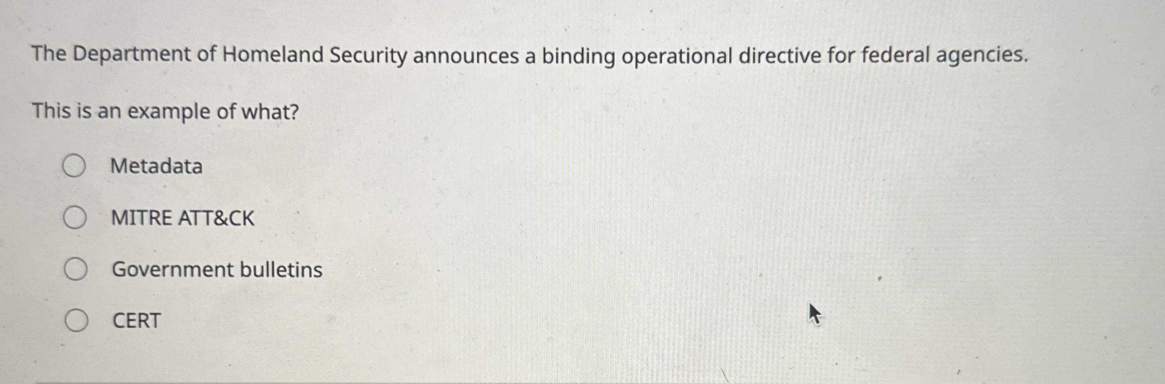 The Department of Homeland Security announces a