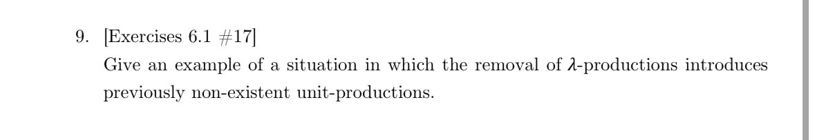 [ Exercises 6 . 1 # 1 7 ] Give an example of a