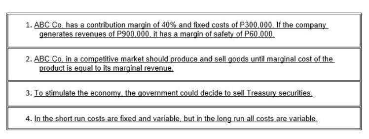 TRUE OR FALSE? SET A. 1. To find the post-tax