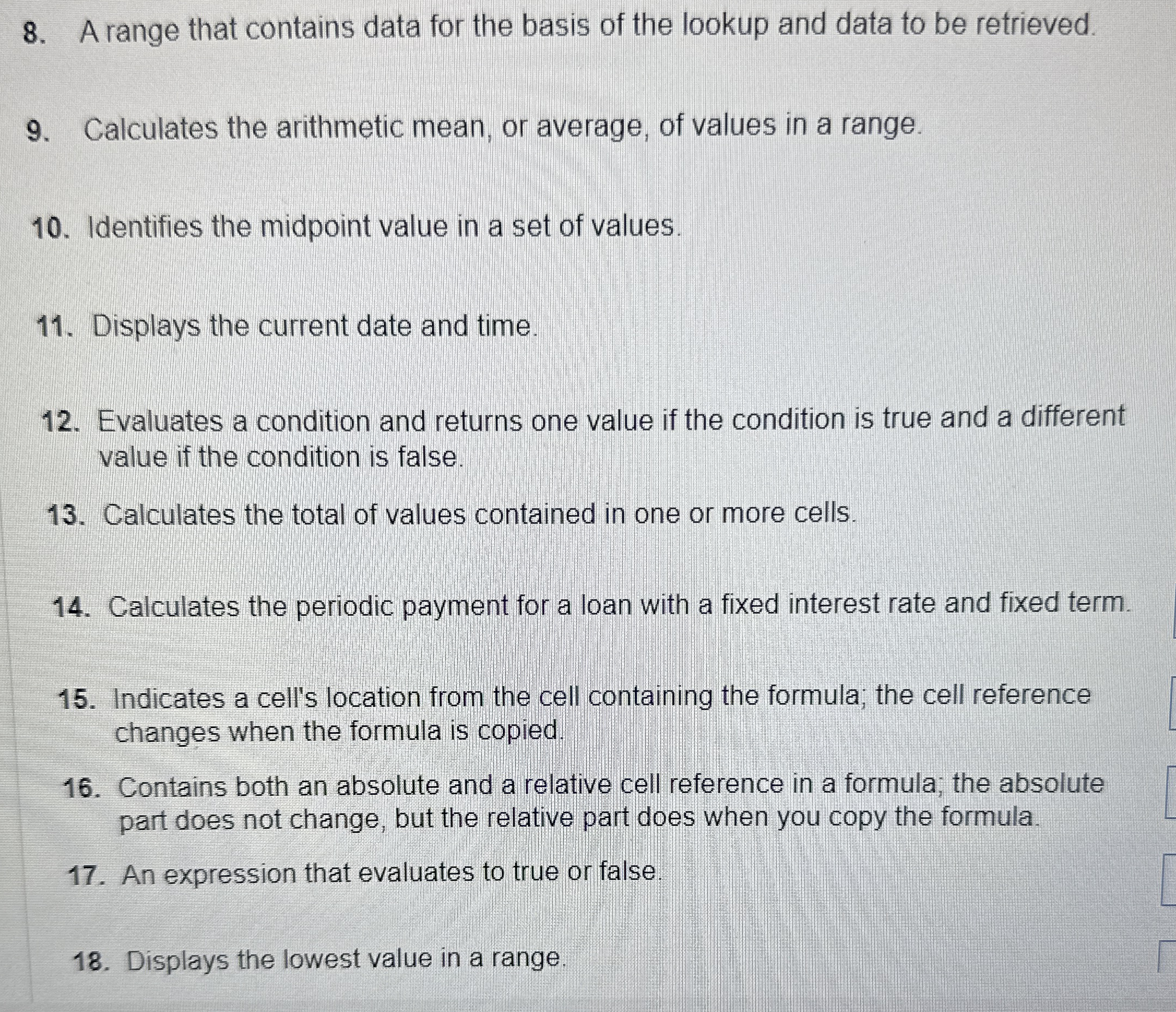 A range that contains data for the basis of the