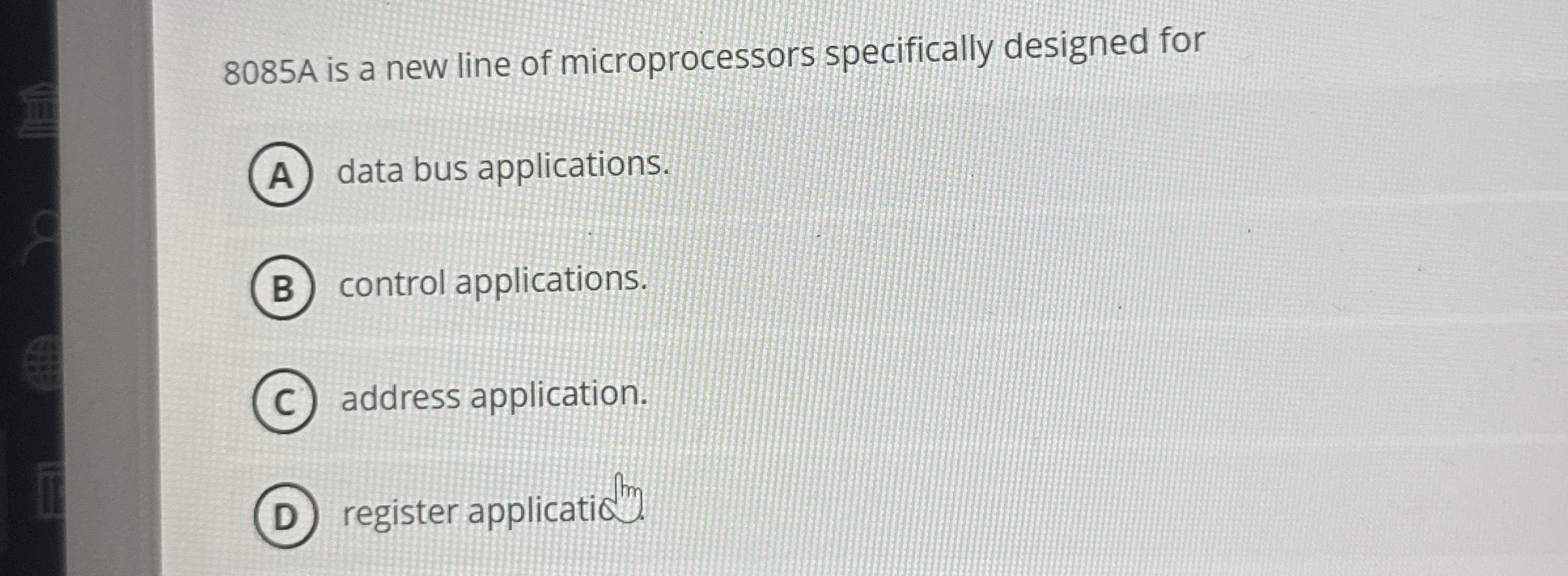 8 0 8 5 A is a new line of microprocessors