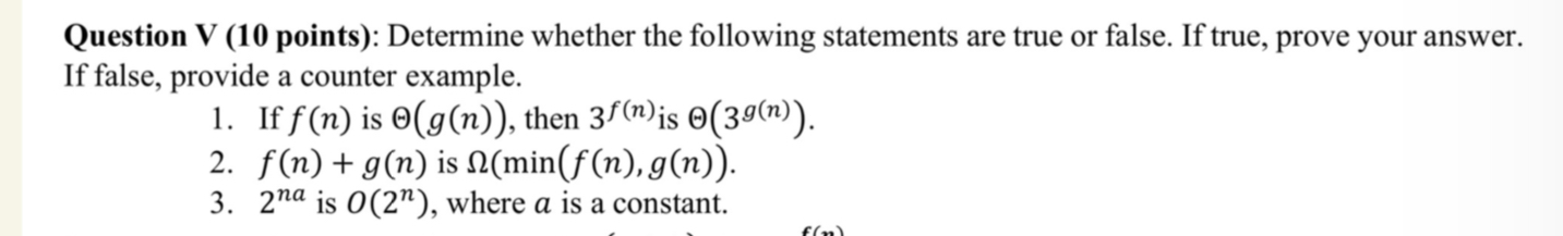 a counter example. If f ( n ) is ( g ( n ) ) ,