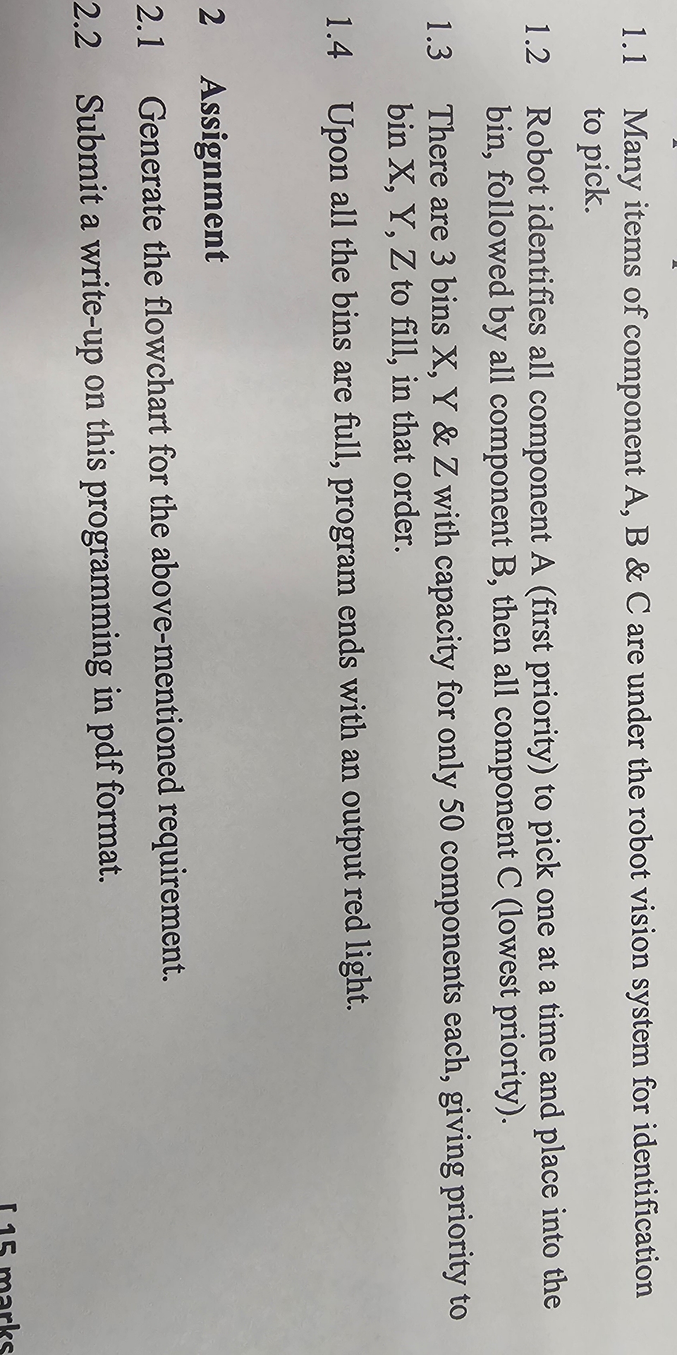 1 . 1 Many items of component A , B & C are under
