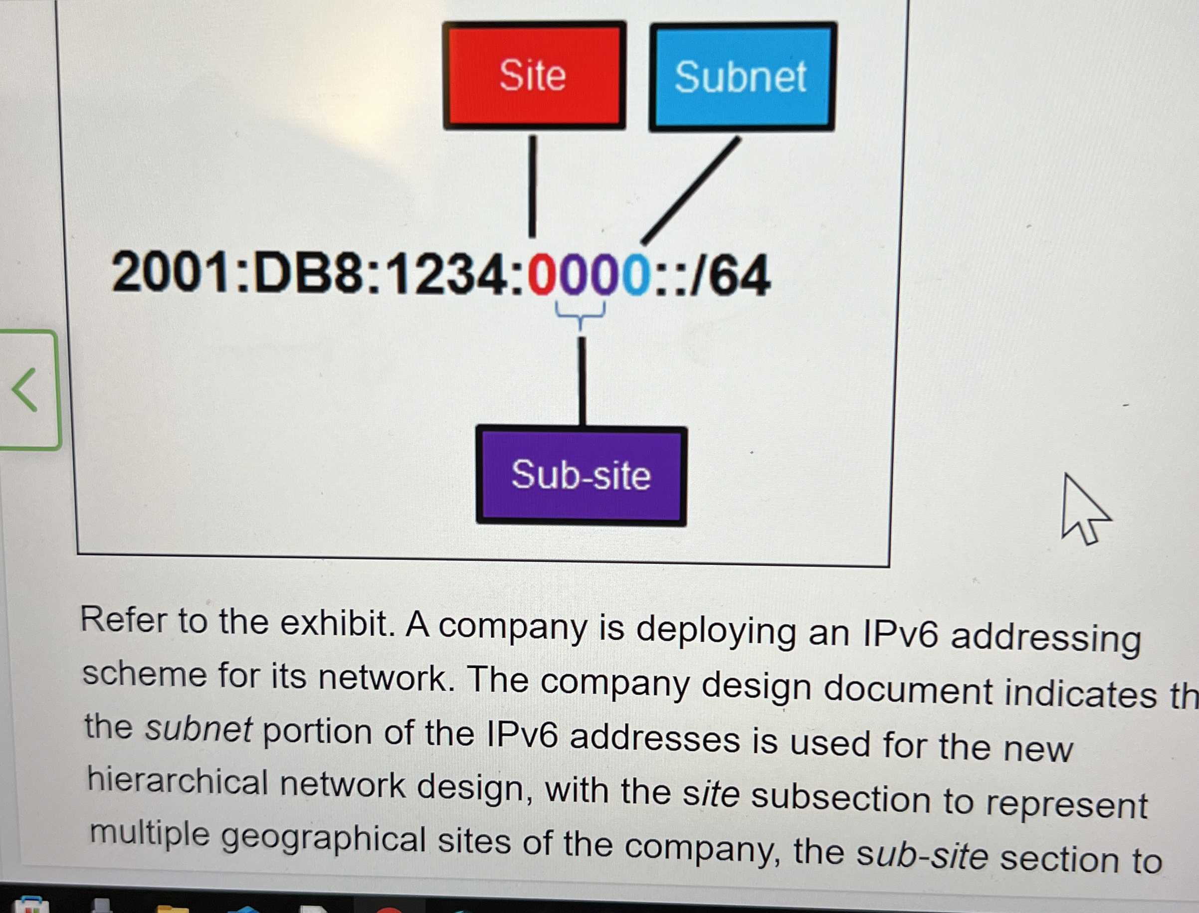 Refer to the exhibit. A company is deploying an