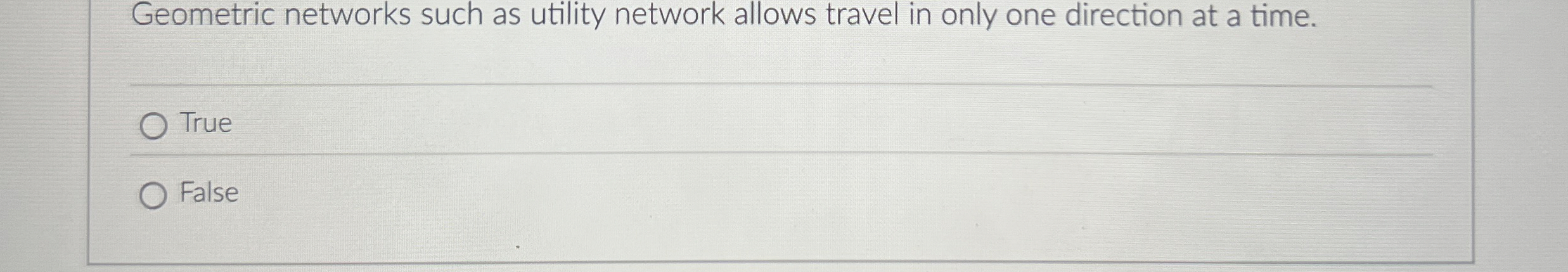 Geometric networks such as utility network allows