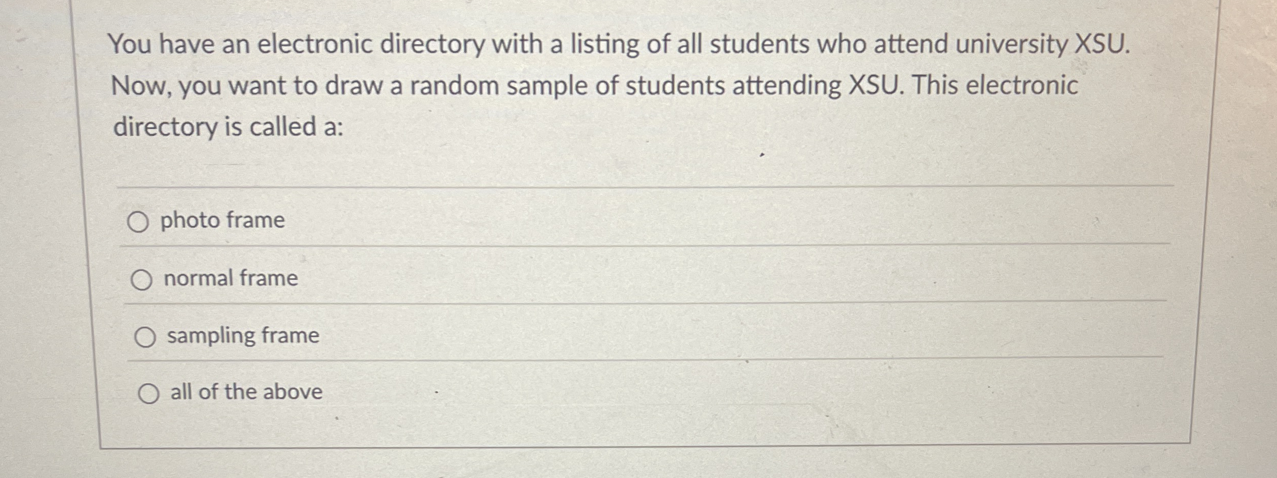 You have an electronic directory with a listing